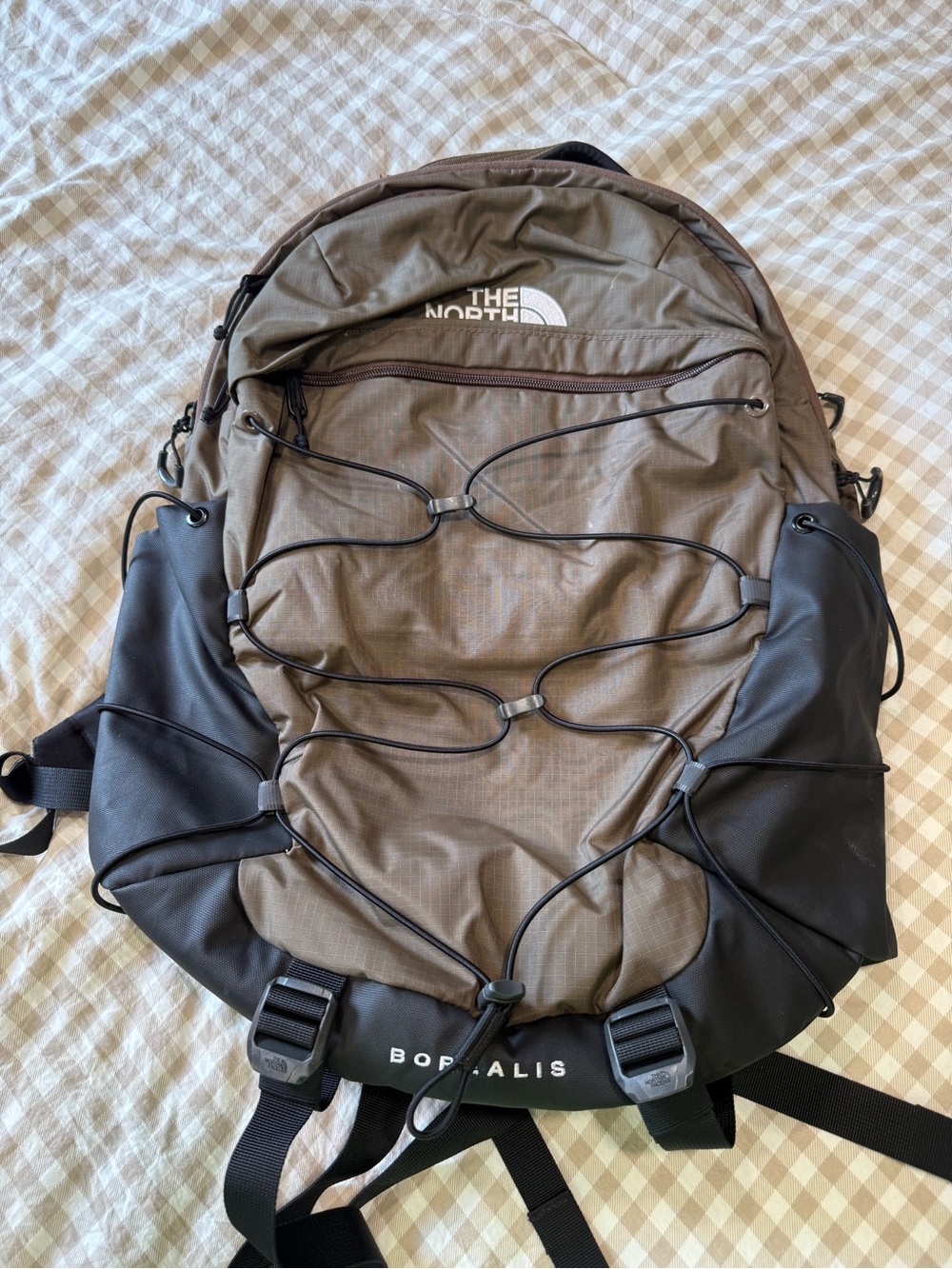 The North Face Borealis Backpack in Brown and Black